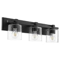 thumbnail image 1 of 3 Light Cylinder Bathroom Light in Style 24 inches Wide By 7.5 inches High-Noir Finish-Clear Glass Color Bailey Street Home 183-Bel-4350585, 1 of 1