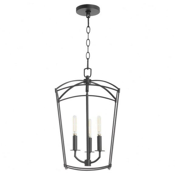 3 Light Entry Foyer-20.5 inches Tall and 12 inches Wide-Matte Black Finish Bailey Street Home 183-Bel-5054826