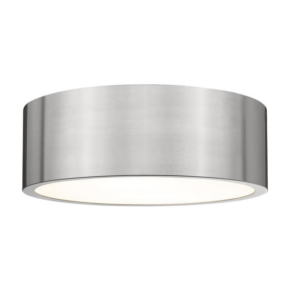 3 Light Flush Mount-Brushed Nickel Finish-Brushed Nickel Shade Color Z-Lite 2302F3-Bn