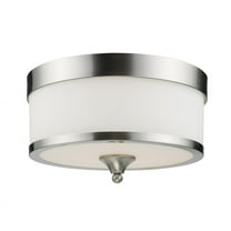 3 Light Flush Mount In Classical Style 13 Inches Wide By 8 Inches High Z-Lite 308F-Bn