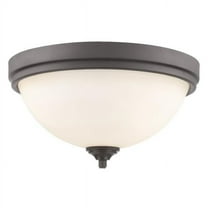 3 Light Flush Mount In Fusion Style 15 Inches Wide By 8.25 Inches High-Bronze Finish Z-Lite 435F3-Brz