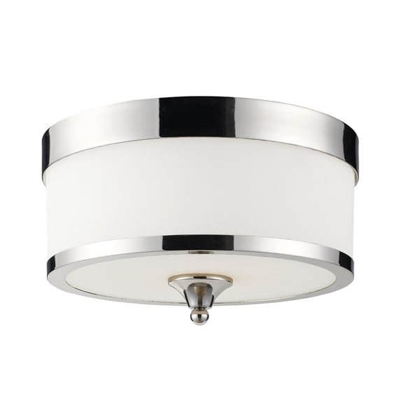 3 Light Flush Mount In Metropolitan Style 13 Inches Wide By 8 Inches High Z-Lite 307F-Ch