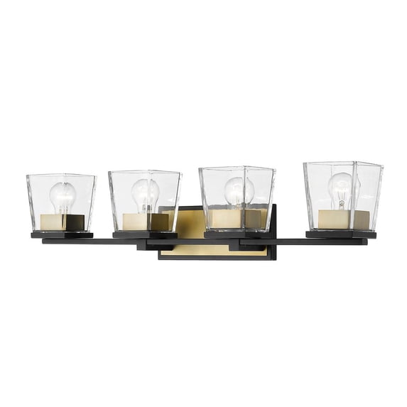3 Light Flush Mount In Restoration Style 13 Inches Wide By 12.25 Inches High-Matte Black/Brushed Nickel Finish Z-Lite 481F13-Mb-Bn