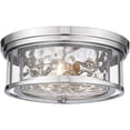 thumbnail image 1 of 493F3-PN-Z-Lite-Clarion - 3 Light Flush Mount In Transitional Style-6.25 Inches Tall and 16 Inches Wide-Polished Nickel Finish, 1 of 2