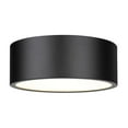 thumbnail image 1 of 3 Light Flush Mount-Matte Black Finish-Matte Black Shade Color Z-Lite 2302F3-Mb, 1 of 4