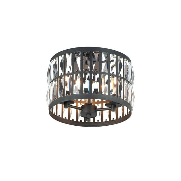 21810BCBK Maxim Lighting Madeline - 3 Light Flush Mount