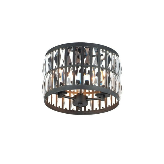 21810BCBK Maxim Lighting Madeline - 3 Light Flush Mount