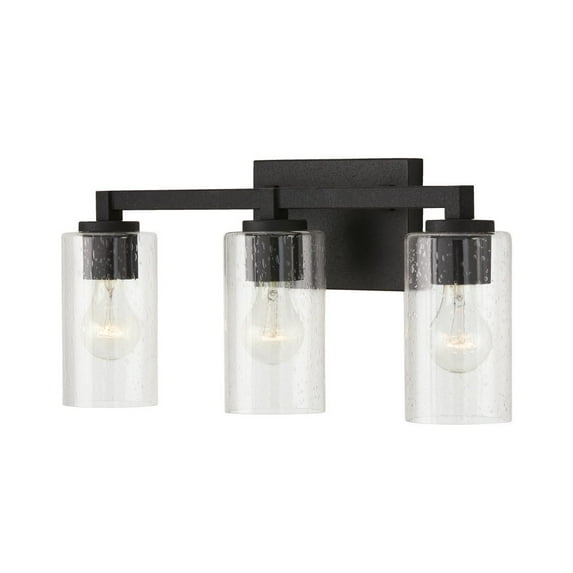 3 Light Industrial Bath Vanity Approved For Damp Locations In Industrial Style 23 High By 9.5 Wide Capital Lighting 119831Bi-435