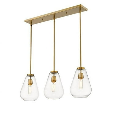 3 Light Island/Billiard Frame Finish Olde Brass