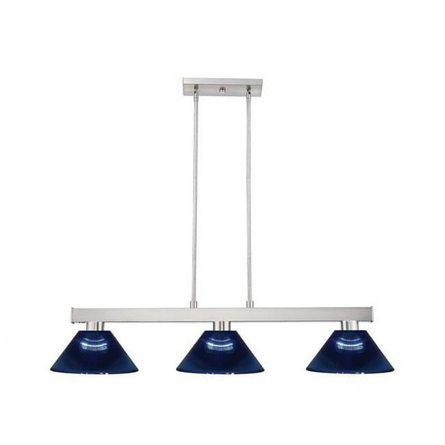 3 Light Island/Billiard In Billiard Style 14 Inches Wide By 8 Inches High Z-Lite 152Bn-Ardb