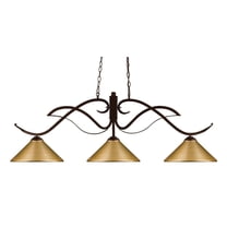 3 Light Island/Billiard Z-Lite 126Brz-Msg