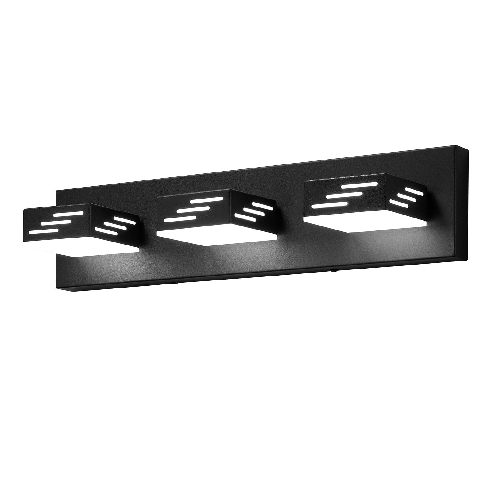 3-Light LED Bathroom Vanity Light 24W 6000K 360° Rotatable IP44 Waterproof for Bathroom Makeup Mirror