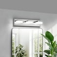 thumbnail image 1 of 3-Light LED Vanity Light, 18.1 Inch Dimmable Bathroom Light Fixtures Over Mirro 6000K, Polished Chrome Modern, 1 of 9