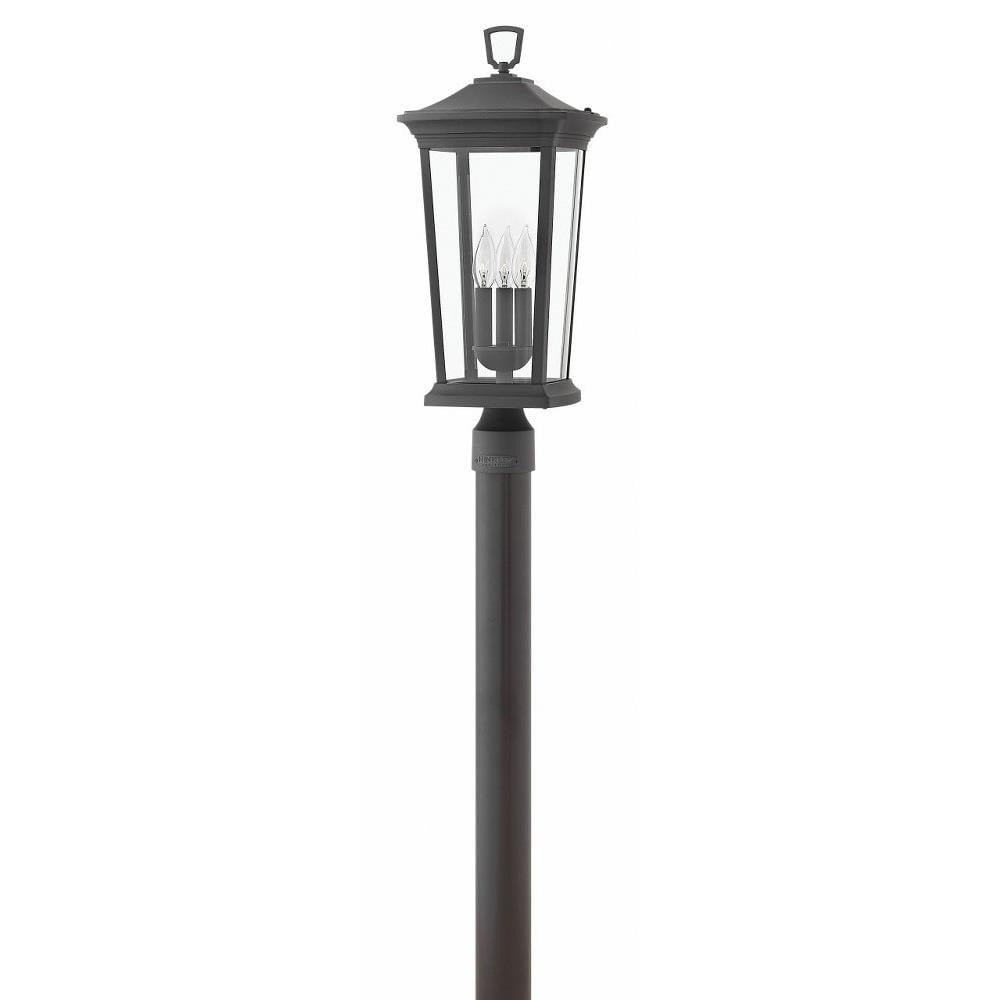3 Light Large Outdoor Low Voltage Post Top or Pier Mount Lantern in