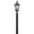 thumbnail image 1 of 3-Light Large Outdoor Post Top or Pier Mount Lantern in Black with Clear Seedy Glass 10 inches W X 21.25 inches H-Oil Rubbed Bronze Finish-E12, 1 of 7