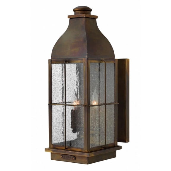 3 Light Large Outdoor Wall Lantern in Traditional Style 8 inches Wide By 21 inches High-Sienna Finish-Incandescent Lamping Type Bailey Street Home