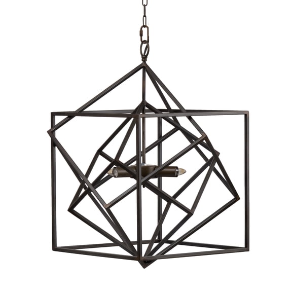 3- Light Metal Chandelier,Hanging Light Fixture with Adjustable Chain for Kitchen Dining Room Foyer Entryway,Bulb Not Included,Black Iron Lighting Lamps