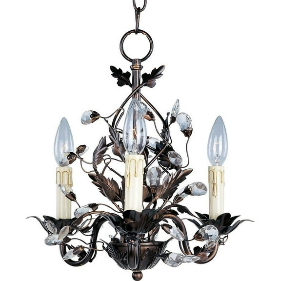 3 Light Mini Chandelier-Oil Rubbed Bronze Finish Bailey Street Home 93-Bel-596953