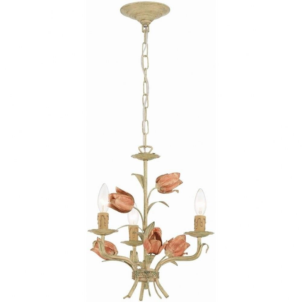 3 Light Mini Chandelier in Traditional Style-16 inches Tall and 14 inches Wide Bailey Street Home 49-Bel-4955601