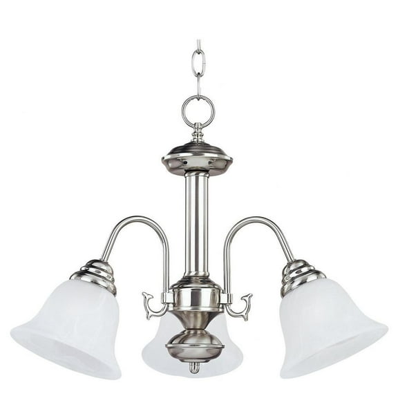 -3 Light Mini Chandelier in Transitional Style-20 inches Wide By 15.5 inches High Bailey Street Home 93-Bel-597012