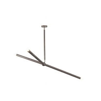 3 Light Modern Brushed Brass Sputnik chandelier light Fixture