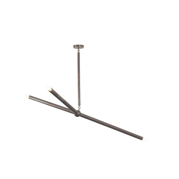 3 Light Modern Brushed Brass Sputnik chandelier light Fixture