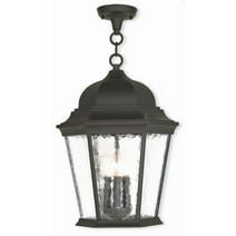 3 Light Outdoor Pendant Lantern in Traditional Style 12.5 inches Wide By 20 inches High Bailey Street Home 218-Bel-1875503