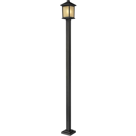 3 Light Outdoor Pier Mount Light In Craftsman Style-25.75 Inches Tall And 14 Inches Wide Z-Lite 571Phxlr-533Pm-Bk