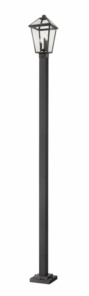 3 Light Outdoor Post Mount Lantern In Traditional Style 10 Inches Wide By 114 Inches High-Black Finish Z-Lite 579Phbs-536P-Bk