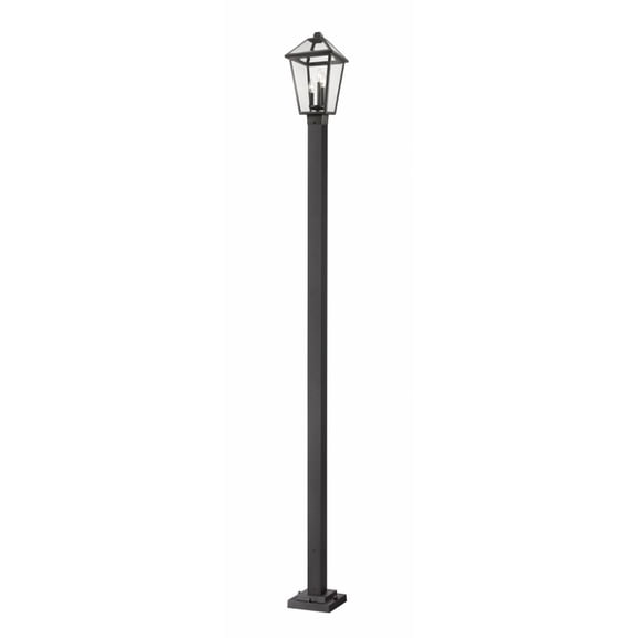 3 Light Outdoor Post Mount Lantern In Traditional Style 10 Inches Wide By 114 Inches High-Black Finish Z-Lite 579Phbs-536P-Bk