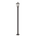 thumbnail image 1 of 3 Light Outdoor Post Mount Lantern In Traditional Style 10 Inches Wide By 114 Inches High-Oil Rubbed Bronze Finish Z-Lite 579Phbs-536P-Orb, 1 of 4