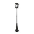 thumbnail image 1 of 3 Light Outdoor Post Mount Lantern In Transitional Style 14.25 Inches Wide By 93.75 Inches High-Black Finish Z-Lite 568Phxlr-564P-Bk, 1 of 2