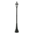 thumbnail image 1 of 3 Light Outdoor Post Mounted Fixture Frame Finish Black, 1 of 2