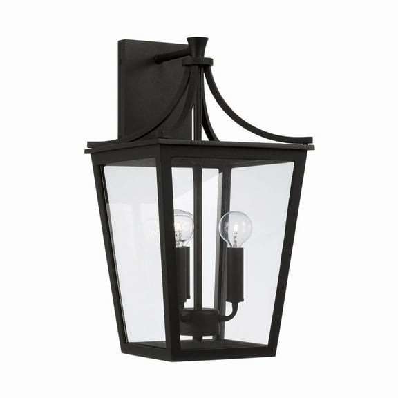 3 Light Outdoor Wall Lantern In Farmhouse Style-19.25 Inches Tall And 10 Inches Wide Capital Lighting 947931Bk