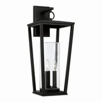 3 Light Outdoor Wall Lantern In Minimalist Style-23.75 Inches Tall And 9.25 Inches Wide Capital Lighting 948131Bk