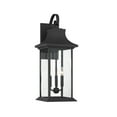 thumbnail image 1 of Hancock 3-Light Outdoor Wall Lantern in Matte Black, 1 of 5