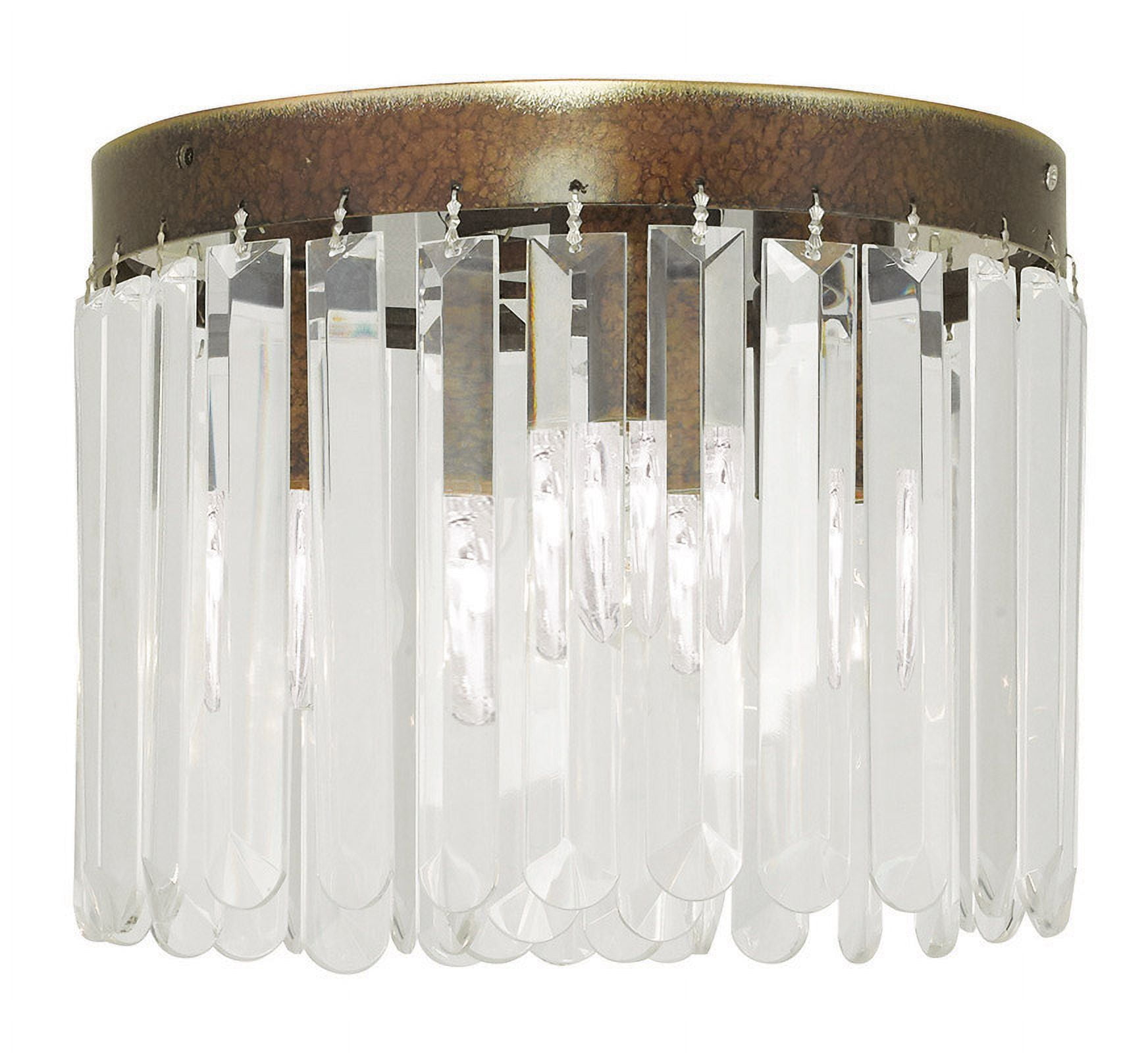 3 Light Palacial Bronze Ceiling Light fixture with Steel base material