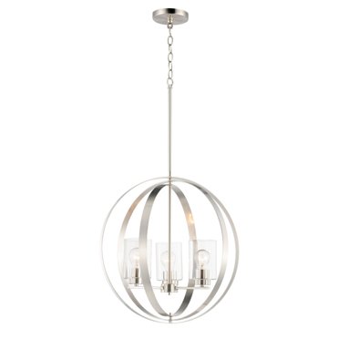 Maxim Sentinel 3-Light Pendant - Satin Nickel - 25254CLSN