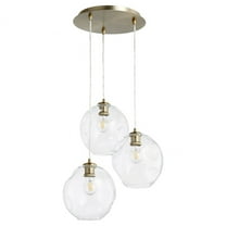 Quorum Lighting - Numen - 3 Light Pendant-Aged Brass Finish