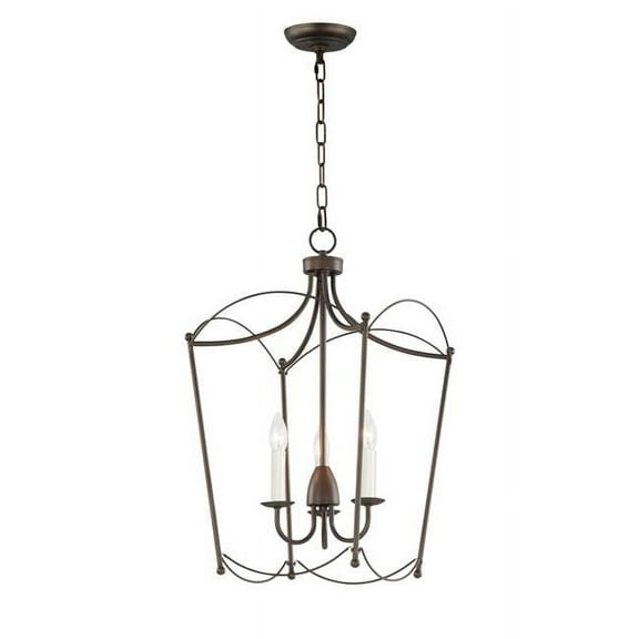 Maxim Lighting - Plumette - 3 Light Pendant-Chestnut Bronze Finish