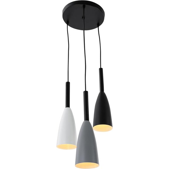 3-Light Pendant Fixture Modern Chandelier Vintage Pendant Light Kitchen Island Light Farmhouse Hanging Lighting Adjustable Height for Dining Rooms Living Rooms Bedrooms Drop Shape