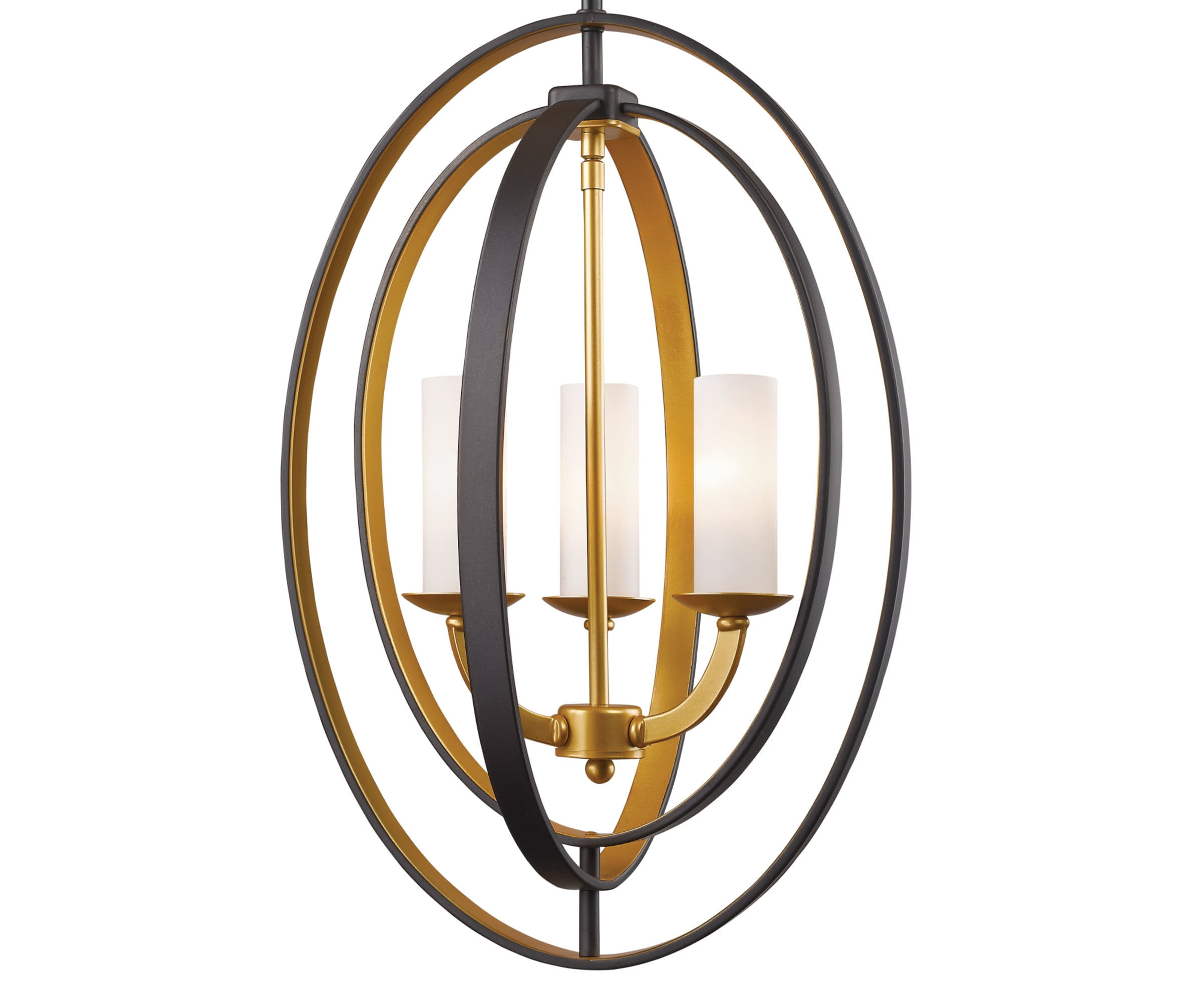 Brushed Nickel Contemporary Glass Globe Pendant Light