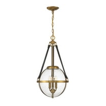 Bozeman 3-Light Pendant in Warm Brass