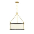thumbnail image 1 of Savoy House 7-1920-3-261 Kian 3-Light Pendant in Matte Black with True Gold, 1 of 6