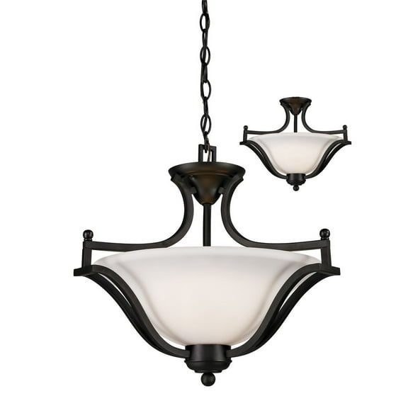 3 Light Pendant In Spanish Style 19.5 Inches Wide By 15 Inches High     -Traditional Installation Z-Lite 703Sfc-Mb