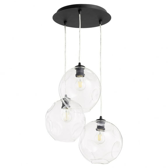 Quorum Lighting - Numen - 3 Light Pendant-Noir Finish