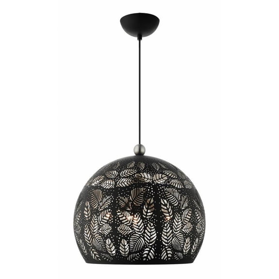 3 Light Pendant in Bohemian Style 15.75 inches Wide By 17 inches High-Black Finish Bailey Street Home 218-Bel-4188498