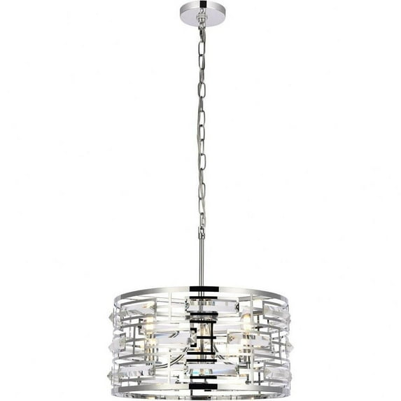 3 Light Pendant in Contemporary Style-8.5 inches Tall and 16.5 inches Wide-Chrome Finish Bailey Street Home 390-Bel-5047041
