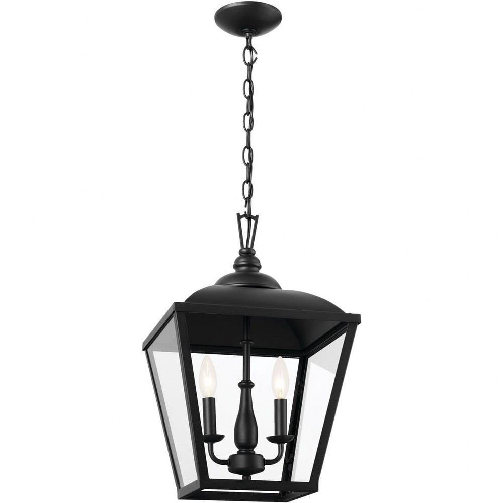 3 Light Pendant in Homestead Style-19.5 inches Tall and 12.5 inches Wide-Textured Black Finish Bailey Street Home 147-Bel-4652847