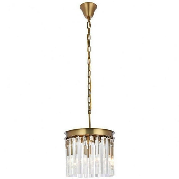 3 Light Pendant in Modern Style-10 inches Tall and 12 inches Wide Bailey Street Home 390-Bel-5047327